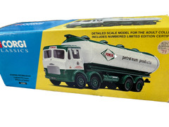 CORGI #21202 1/50th SCALE DIECAST LEYLAND OCTOPUS TANKER TRUCK & TRAILER