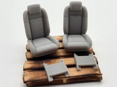 Custom Muscle Car Diamond Stitch seats for 1/24 and 1/25 scale model cars 2pac