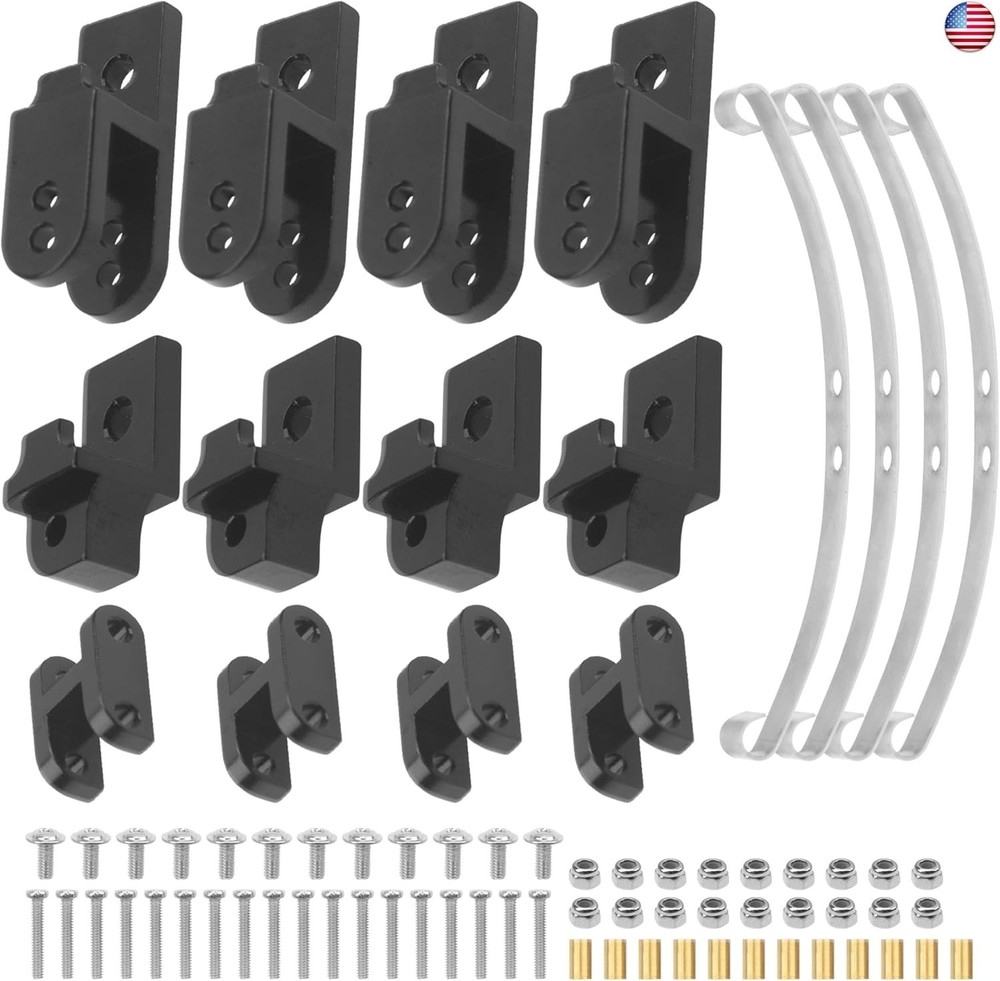 ShareGoo Hard Leaf Spring Suspension Steel Bar Kit Compatible with WPL B1 B14