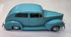 Vintage AMT Baby Blue ’39 Ford Deluxe Tudor Sedan 1/25 Plastic Model Kit Built