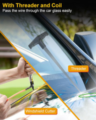 Upgrade Auto Windshield Glass Removal Tool Kit, Dual-Cutting, Auto Glass Cut Out