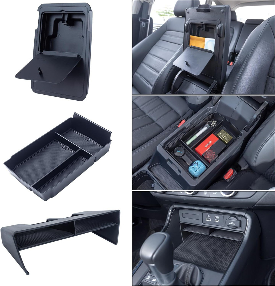 3-Piece Center Console Organizer Set for 2023-2025 2026 Honda CR-V & CR-V Hybrid