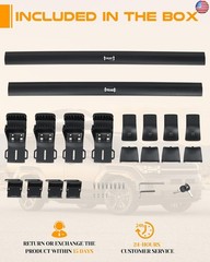 Snailfly 265 lbs Lockable Roof Rack Cross Bars Fit for Hyundai Santa Fe