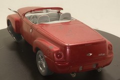 Built 1/25 scale Chevy SSR as a wreck for a diorama