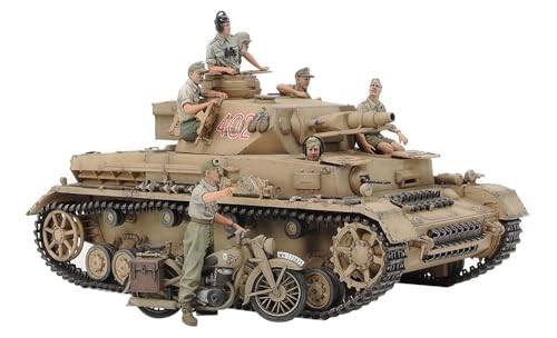 TAMIYA 1/35 German Tank Panzerkampfwagen IV Ausf.F & Motorcycle Set North New