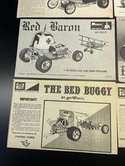 Vintage Monogram Model Kit Instructions Tijuana Taxi Paddy Wagon Red Baron More