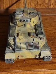 Vintage Hand Painted German VK 45.01 (P) Porsche Tiger Tank