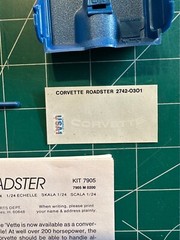 Monogram Metal Flake Corvette Roadster 1/24 scale No BOX!