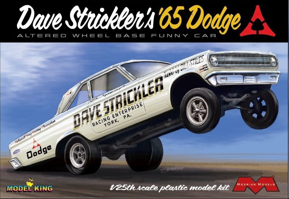 Moebius Dave Strickler’s 1965 Dodge Altered Wheelbase Funny Car 1:25 Model Kit