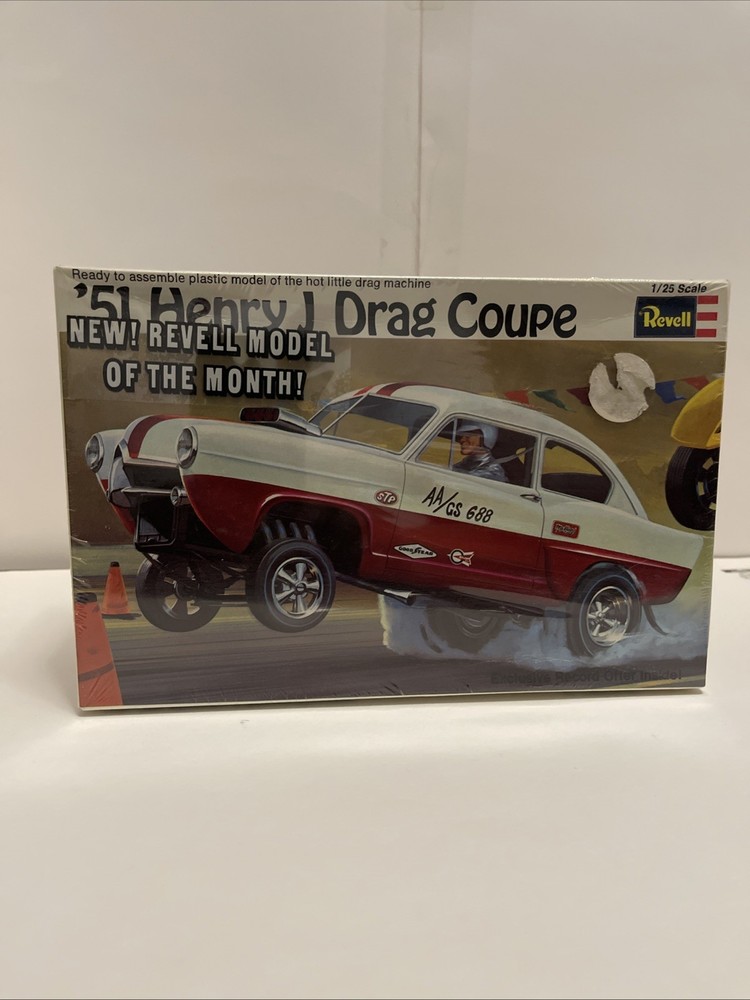 1951 Henry J Drag Coupe Model Car Kit L@@k Factory Seal H-1262:200￼