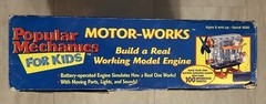 Popular Mechanics For Kids Motor-Works model Engine Kit NEW Open Box Worn Box