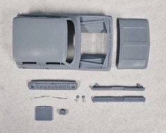 ABS-LIKE RESIN 3D PRINTED 1/25 1966 FORD F-250 CREW CAB PICK UP CAB SET