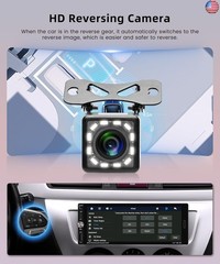 Car Stereo Single Din Wireless Carplay 6.9 inch Touch Screen Android Auto,