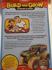 Grave Digger Monster Jam Wooden Truck Kit Lowes Build & Grow 2014 New Old Stock
