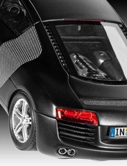 1/24 Audi R8 Matte Black Plastic Model Kit Revell 07057