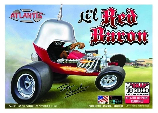 ATLANTIS MODELS Lil Red Baron Snap Together Show Rod 1/32 SCALE Tom Daniel #6650