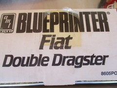 Fiat Double Dragster 1:25 DOUBLE Kit 2 complete KITS BluePrinter AMT #8605PO
