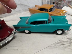 Model Junkyard/parts Plastic Custom Vintage Car Lot Of 7 Custom -57 Chevys