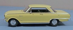 Moebius 2320 1964 Nova Super Sport Coupe Model Car Kit 1/25 Scale, White