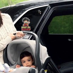 Anime Baby on Board Sticker Removable Car Decal Decor set mixed