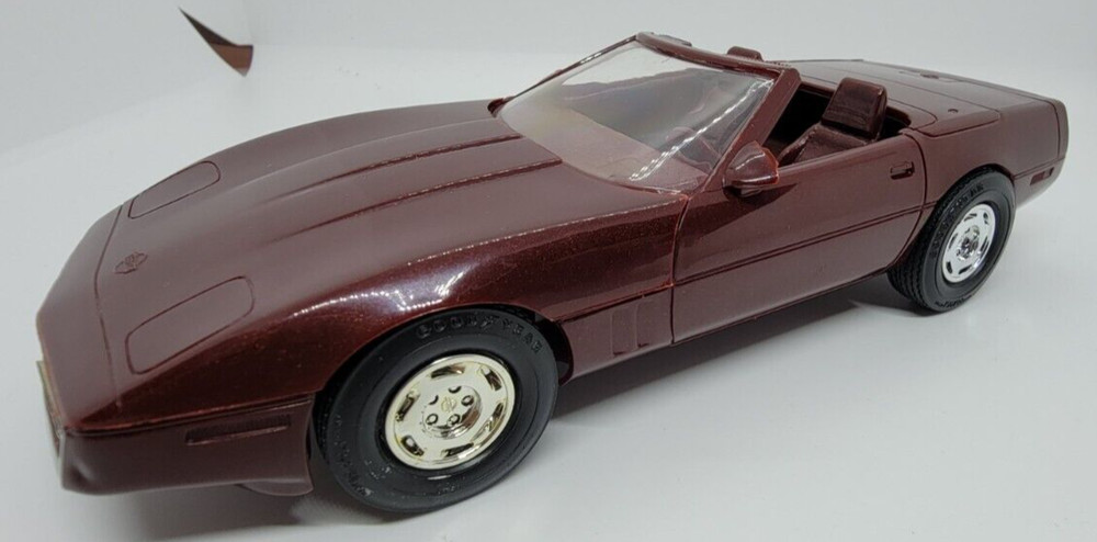 1988 Chevy Corvette Roadster Dark Red Maroon Promo Chevrolet dealer AMT