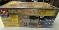 AMT Ertl SnapFast 1974 Plymouth Cuda 1:25 Model Kit Skill Level 1