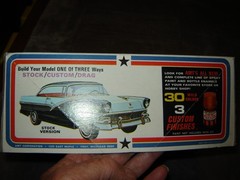 AMT T271-250 Original Vintage 1956 Ford Hardtop STRIP FOWL Box opened Kit Sealed