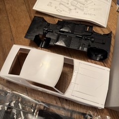 Aoshima 1/24 LB-WORKS Nissan Skyline KENMARY 2Dr 2014 Ver Plastic Model Kit USED