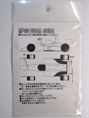 Studio 27 1:20 Scale McLaren MP4/4 “M@rlboro” Decal Sheet #ST27-DC171 for Tamiya