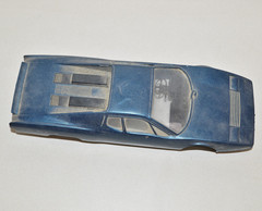 Vintage FERRARI 512BB Model Car Body 1/24 Scale Junkyard Parts Custom Fodder