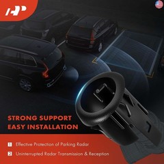A-Premium 4-PC Rear Inner and Outer Parking Assist Sensor Retainer Bezels