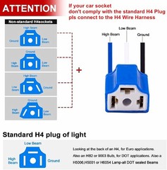 Ourbest 4X6 Inch Led Lights H4656 H4666 High/Low/Halo Ring Sealed Beam Lamp 6X4