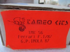 TAMEO TMK 56 1987 Ferrari F1/87 San Marino GP MORE LISTED