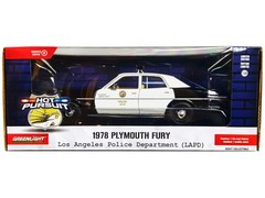 Greenlight GL85591 1/24 1978 Plymouth Fury Black and White “LAPD (Los