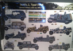 MASTER BOX LTD #3531 1/35 GERMAN MILITARY RADIO CAR WWII ERA NEW IN DAMAGED BOX