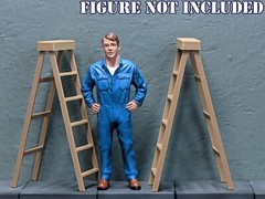 1/24 1/25 Scale Ladder – For garage/repair workshop G scale diorama (set of 2)