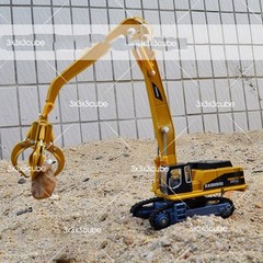 1:87 Grab & Magnet Attachment Crane Construction Equipment Diecast Model Truck