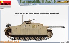 MINIART 35338 1/35 Scale StuG III Ausf. G Ausf 1943 Alkett Prod. Interior Kit