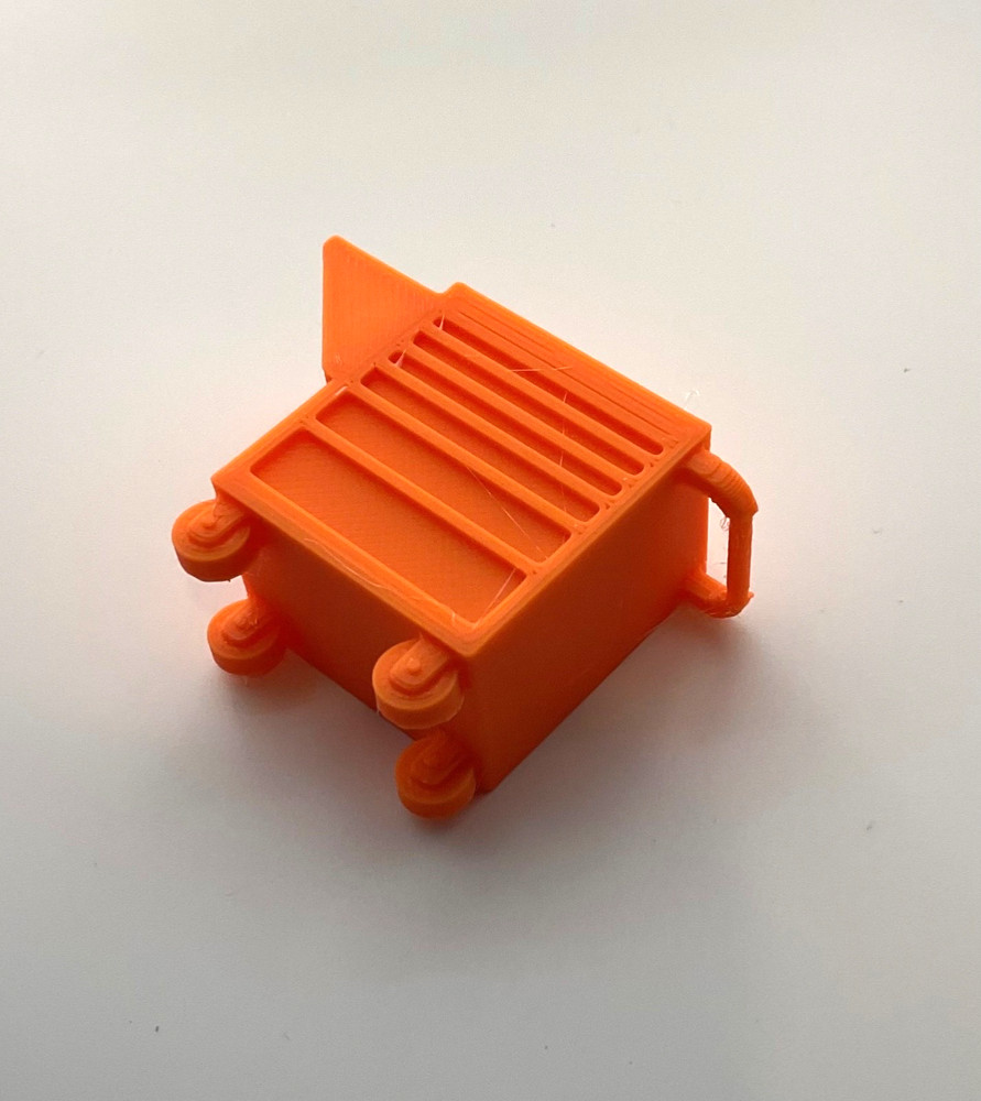 36in Rolling Tool Box Pit Box 1 25 Scale Miniature Garage Workshop Gear