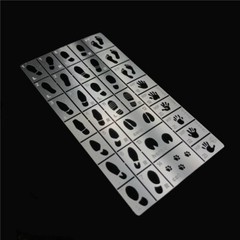 Alexen AJ0075 1/35 Scale General Use Footprint Handprint Stencil Model Scene