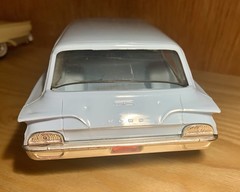 Vintage 1960 Hubley Light Blue Ford Station Wagon Dealer Promo Authentic Scale