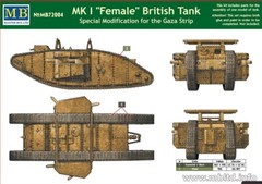 Master Box 72004 MKI Female British Tank Special Modification for GazaStrip 1/72