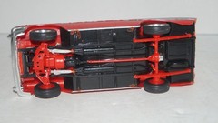 VINTAGE 1957 RED CHEVROLET CHEVY BELAIR PLASTIC MODEL CAR 1/25 SCALE
