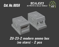 Scale23 1/35 Zu-23-2 Modern Ammo Box (W/O Stars) (2pcs)