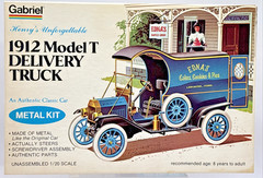 Vintage 1977 Gabriel 1912 Model T Delivery Truck Metal Kit Sealed Contents!