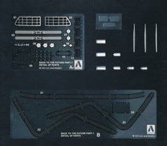 Aoshima DETAIL UP PARTS For TIME MACHINE DELOREAN 1982 For Model Kit #06700