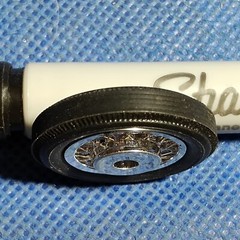 🌟 Wire Wheel & Tire 1:25 or 1:24 Scale 1000s Model Car Parts 4 Sale