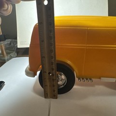 Vintage 1972 Hawk Model Co. Made In USA ~ Yellow Van Chrome Slots Testors