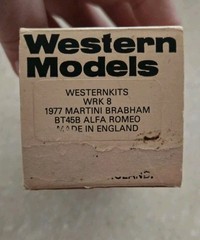 VTG Western Models 1/43 Metal Model Car Kit-1977 Martini Brabham Alfa Romeo-RARE