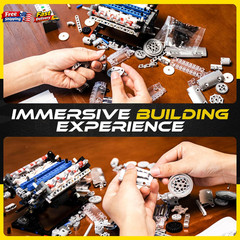 V8 Combustion Engine Model Kit That Runs – Build Your Own STEM Mini V8 Motors
